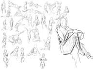 Gesture drawing practice day 2 Feb8 25 digital ink brush