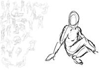 Gesture drawing practice day 4 Feb10 25 digital pencil/ink brush