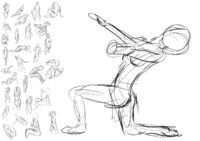 Gesture drawing practice day 12 Feb18 25 digital ink brush QP